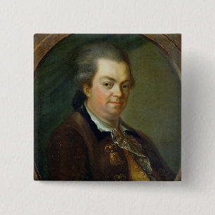 Portrait presumed to be 15 cm square badge
