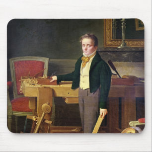 Portrait presumed to be Alfred de La Chaussee Mouse Mat