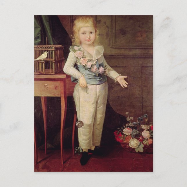 Portrait Presumed to be Louis XVII Postcard (Front)