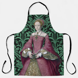 Portrait Princess Elizabeth Tudor, Queen  Apron