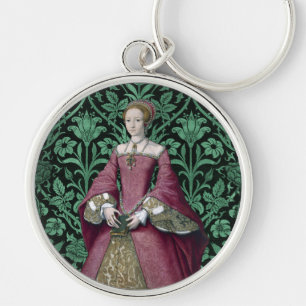 Portrait Princess Elizabeth Tudor, Queen  Key Ring