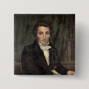 Portrait Rene of Caillie 15 Cm Square Badge