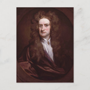 Portrait Sir Isaac Newton by Sir Godfrey Kneller Postcard