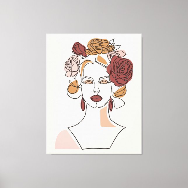 Portrait Woman Canvas Print (Front)