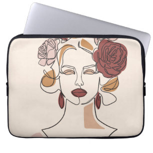 Portrait Woman Laptop Sleeve