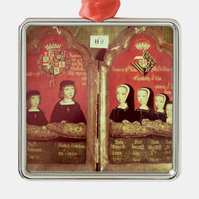 Portraits Metal Tree Decoration (Front)