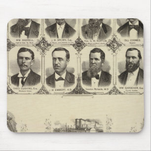 Portraits of Citizens of Cass County Mouse Mat