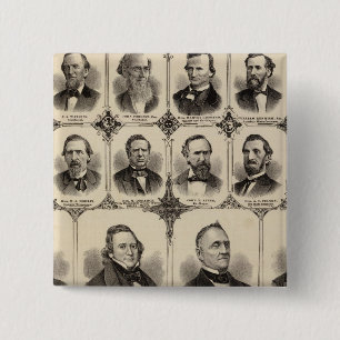 Portraits of Citizens of Scott County 15 Cm Square Badge