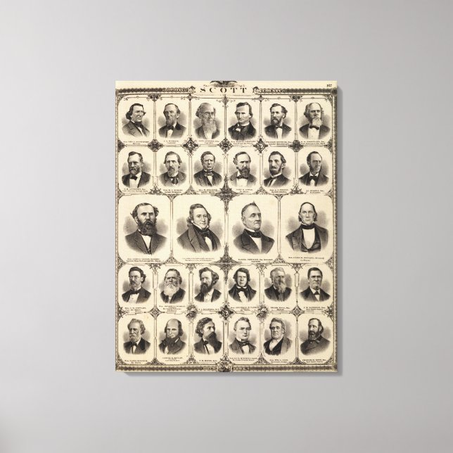 Portraits of Citizens of Scott County Canvas Print (Front)