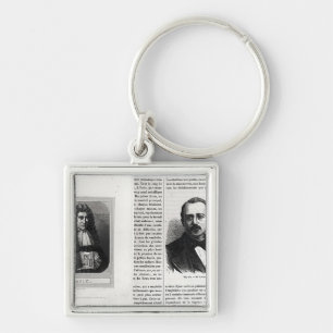Portraits of Denis Papin and Etienne Lenoir Key Ring