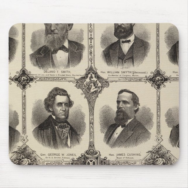 Portraits of EG Potter, Delano T Smith Mouse Mat (Front)
