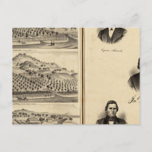 Portraits of Gen'l MG Vallejo, F Bedwell, HG Heald Postcard