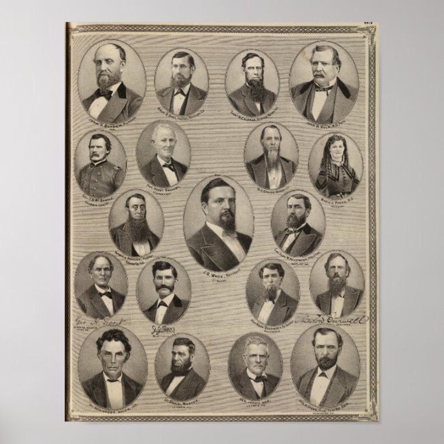 Portraits of John S Bender, Ancil B Ball Poster (Front)