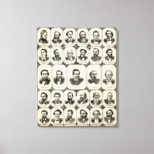 Portraits of Mrs DLR Wardner Canvas Print