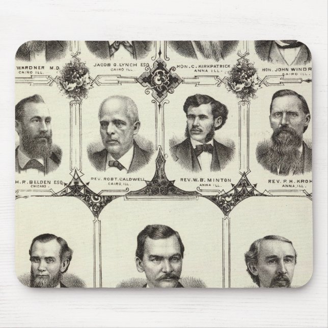 Portraits of Mrs DLR Wardner Mouse Mat (Front)