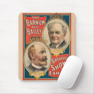 Portraits Of P.T. Barnum And J.A. Bailey Mouse Mat