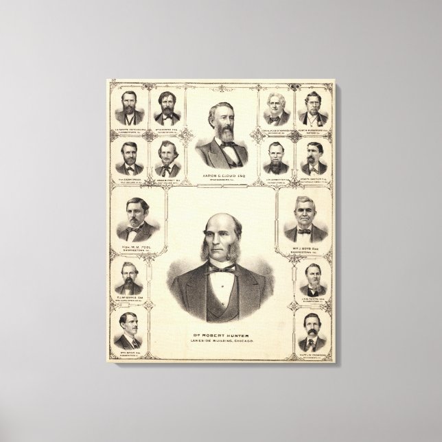 Portraits of Robert Hunter, Aaron G Cloud Canvas Print (Front)