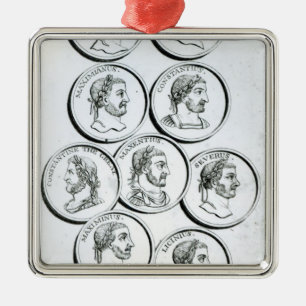 Portraits of Roman Emperors Metal Tree Decoration