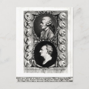 Portraits of the Encyclopaedists Jean Postcard