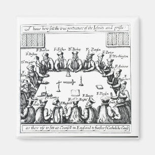 Portraits of the Jesuits and Priests Magnet