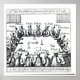 Portraits of the Jesuits and Priests Poster