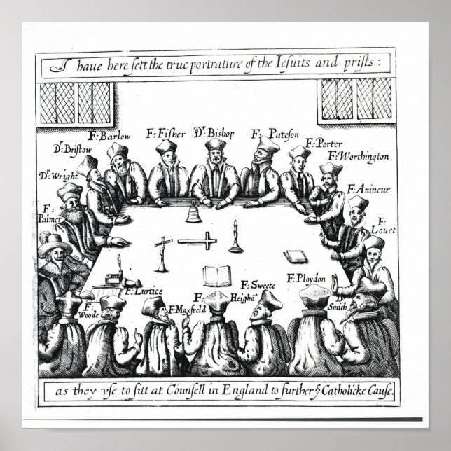 Portraits of the Jesuits and Priests Poster (Front)