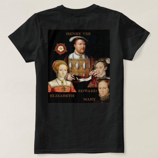 Portraits of the Tudors T-Shirt (Design Back)
