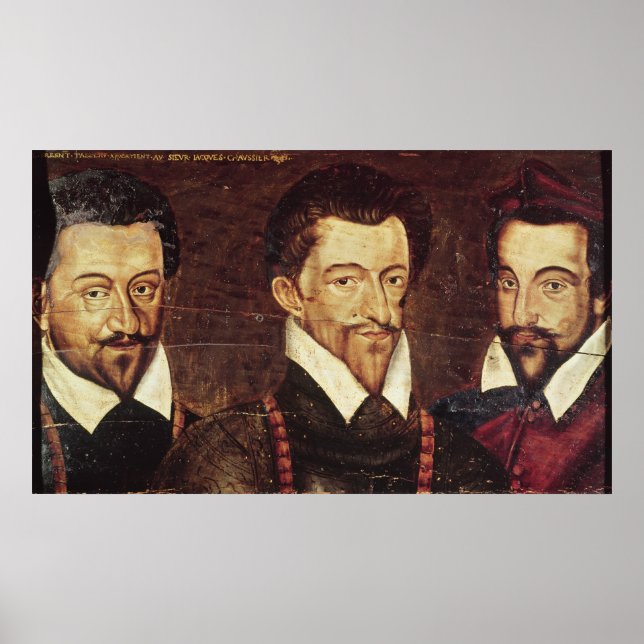 Portraits of Three Dukes of Guise Poster (Front)