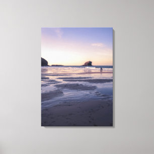 Portreath sunset canvas print