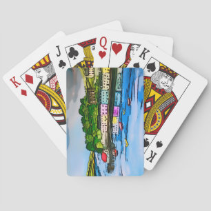 Portree Isle of Skye Scotland painting Playing Cards
