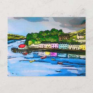Portree Isle of Skye Scotland painting  Postcard