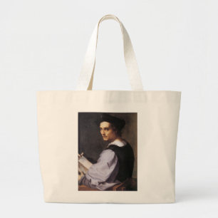Portriat of a Young Man Large Tote Bag