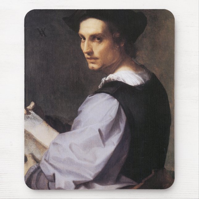 Portriat of a Young Man Mouse Mat (Front)