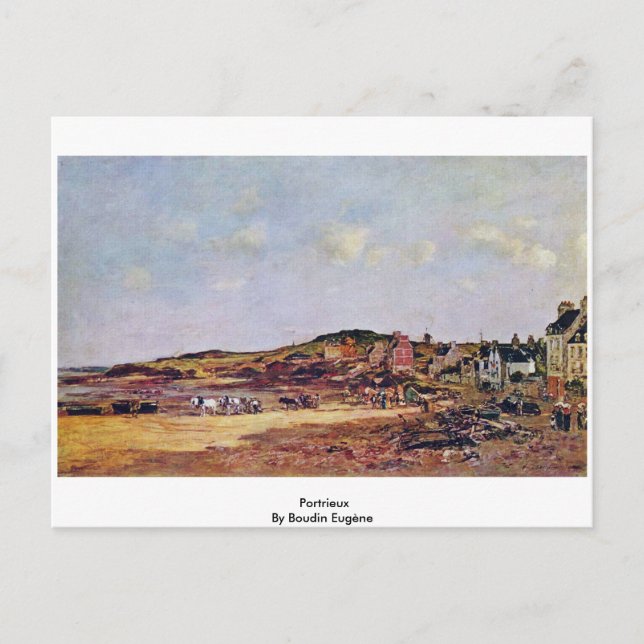 Portrieux By Boudin Eugène Postcard (Front)