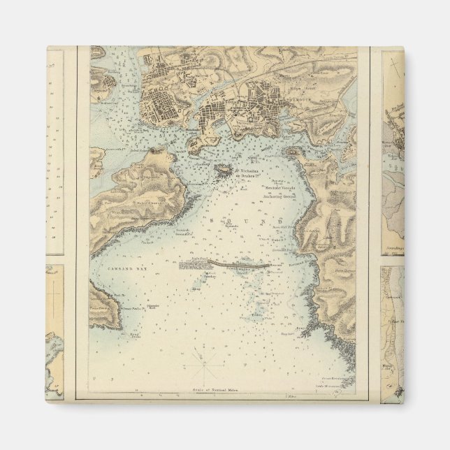 Ports and Harbours on the South Coast of England Magnet (Front)