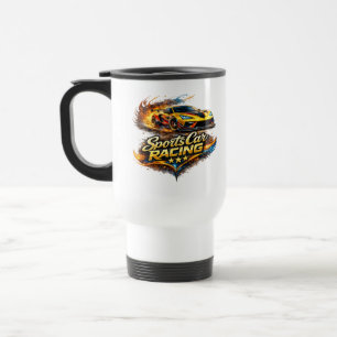 ports Car Racing Graphic Travel Commuter Mug