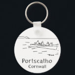 Portscatho Gig Rowers keyring<br><div class="desc">One of my passions in life is being out on the water, another is working up a sweat and Gig Rowing ticks both boxes. A traditionally Cornish sport with its roots in our heritage a Gig goes out with a crew of six rowers and a coxswain. I created this design...</div>