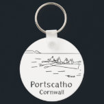 Portscatho Gig Rowers keyring<br><div class="desc">One of my passions in life is being out on the water, another is working up a sweat and Gig Rowing ticks both boxes. A traditionally Cornish sport with its roots in our heritage a Gig goes out with a crew of six rowers and a coxswain. I created this design...</div>