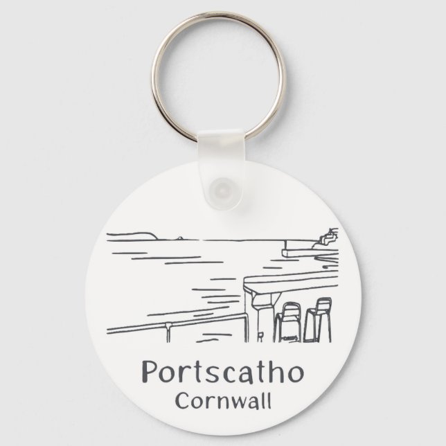 Portscatho Harbour Keyring (Front)
