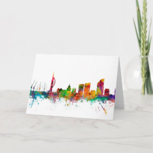 Portsmouth England Skyline Card