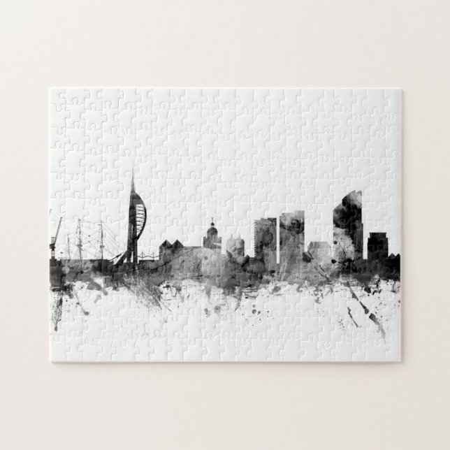 Portsmouth England Skyline Jigsaw Puzzle (Horizontal)