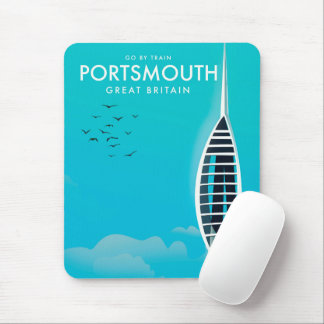 Portsmouth Great British Vacation poster Mouse Mat
