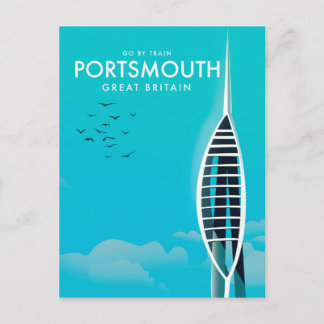Portsmouth Great British Vacation poster Postcard