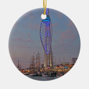 Portsmouth, Hampshire, England Ceramic Tree Decoration