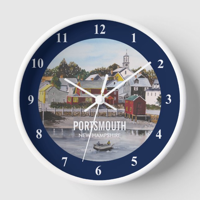 Portsmouth Harbour, New Hampshire Clock (Front)
