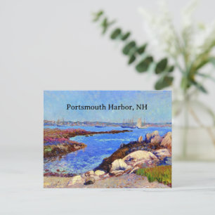 Portsmouth Harbour, NH fine art painting, Postcard