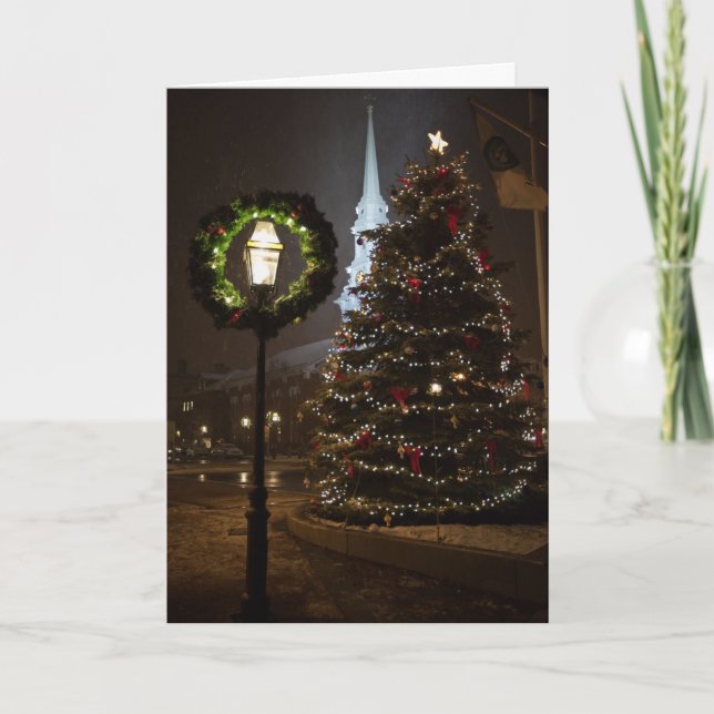 Portsmouth NH Christmas Holiday Card (Front)