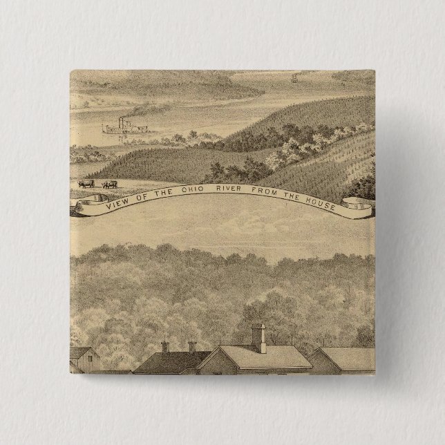 Portsmouth, Ohio 15 Cm Square Badge (Front)