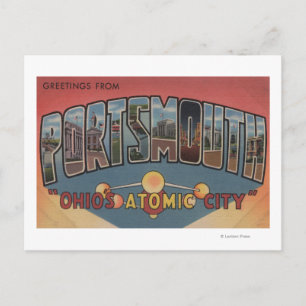 Portsmouth, Ohio - Large Letter Scenes Postcard