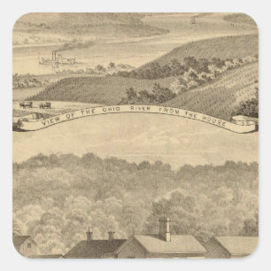 Portsmouth, Ohio Square Sticker